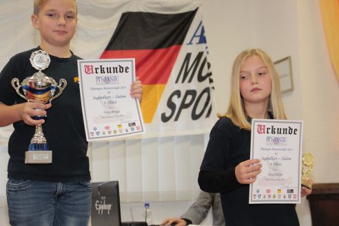 Siegerehrung Thüringenmeisterschaft in Tüttleben